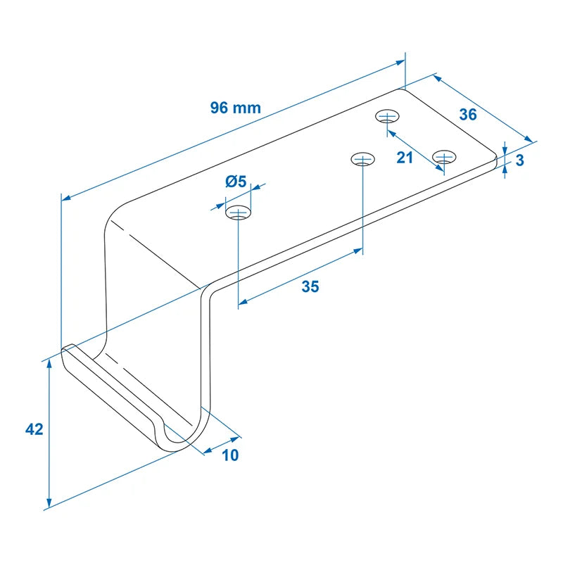 ProPlus Tegenstuk haaks voor spansluiting zb-01a