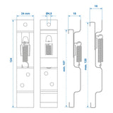 ProPlus Kentekenplaatklem 2 stuks in blister