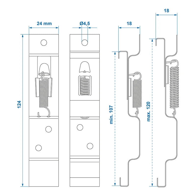 ProPlus Kentekenplaatklem 2 stuks in blister