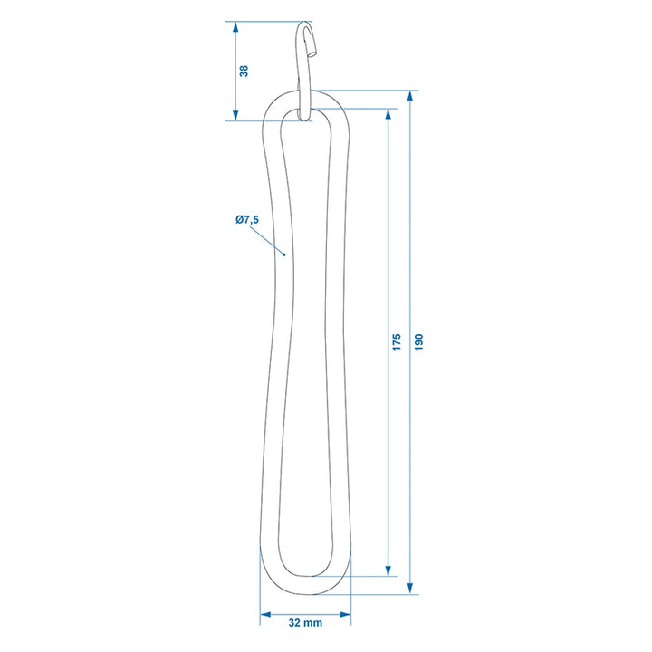 ProPlus Spanrubber 200mm met S-haak