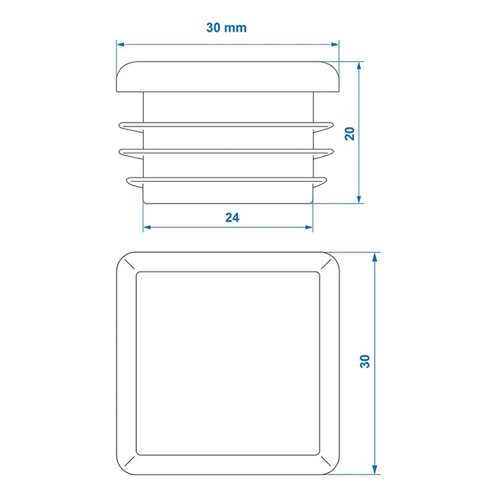 ProPlus Inslagdop 30x30mm