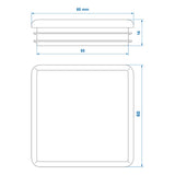 ProPlus Inslagdop 60x60mm