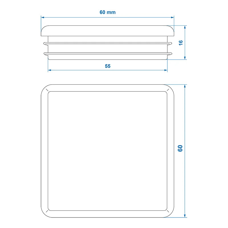 ProPlus Inslagdop 60x60mm