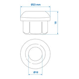 ProPlus Wielmoer M12x1,5 conisch bol - set van 5 stuks