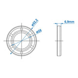 ProPlus Afdichting 30x52x7mm