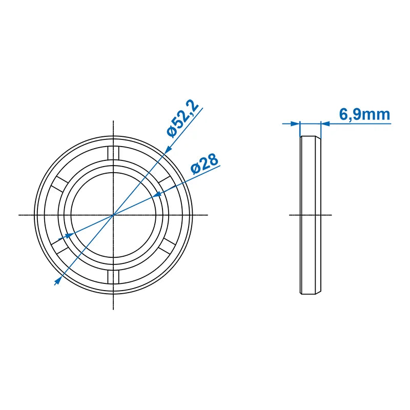 ProPlus Afdichting 30x52x7mm