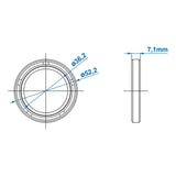 ProPlus Afdichting 38x52x7mm