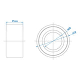 ProPlus Compactlager 39/72x37mm universeel