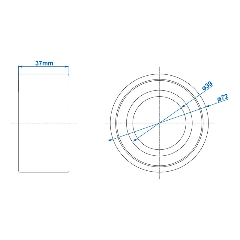 ProPlus Compactlager 39/72x37mm universeel