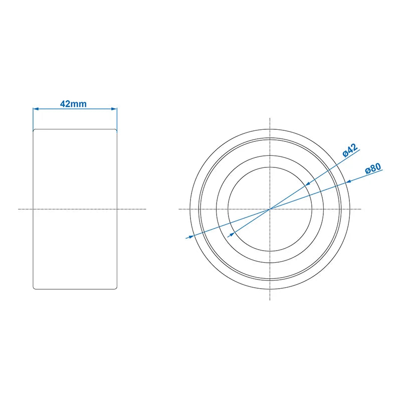 ProPlus Compactlager 42/80x42mm geschikt voor AL-KO