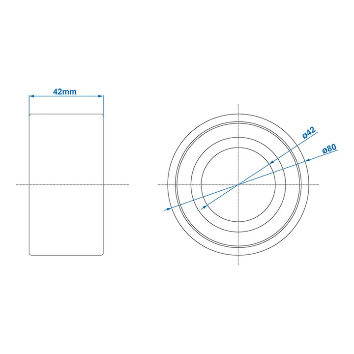 ProPlus Compactlager 42/80x42mm geschikt voor AL-KO