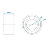 ProPlus Compactlager 42/76x39mm