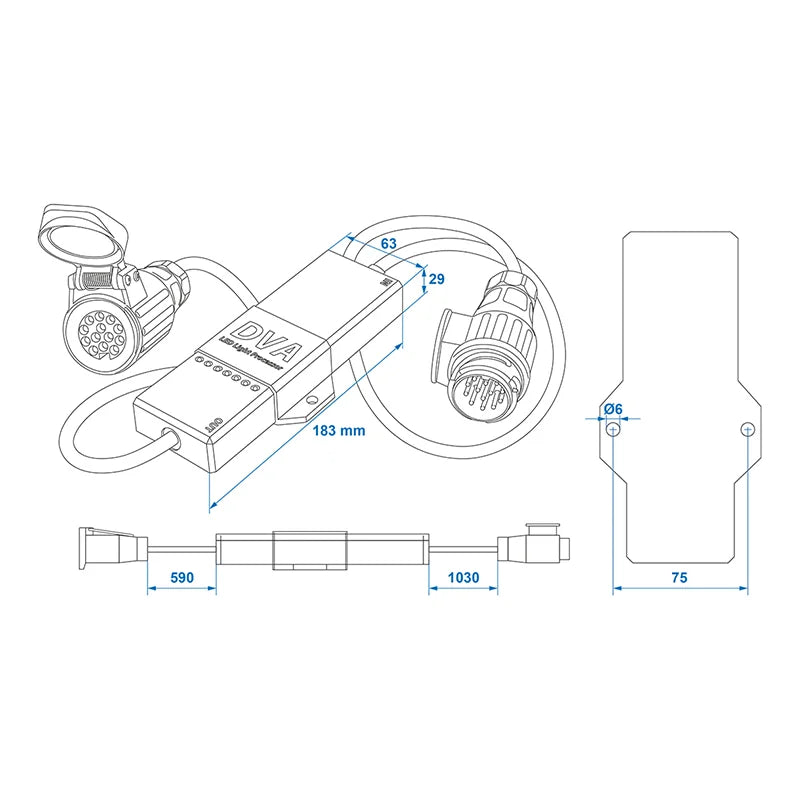 ProPlus LED Light processor 12V voor aanhangwagens plug &amp; play