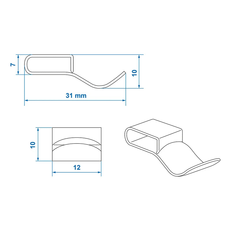 ProPlus Chassisklem 28mm voor kabel