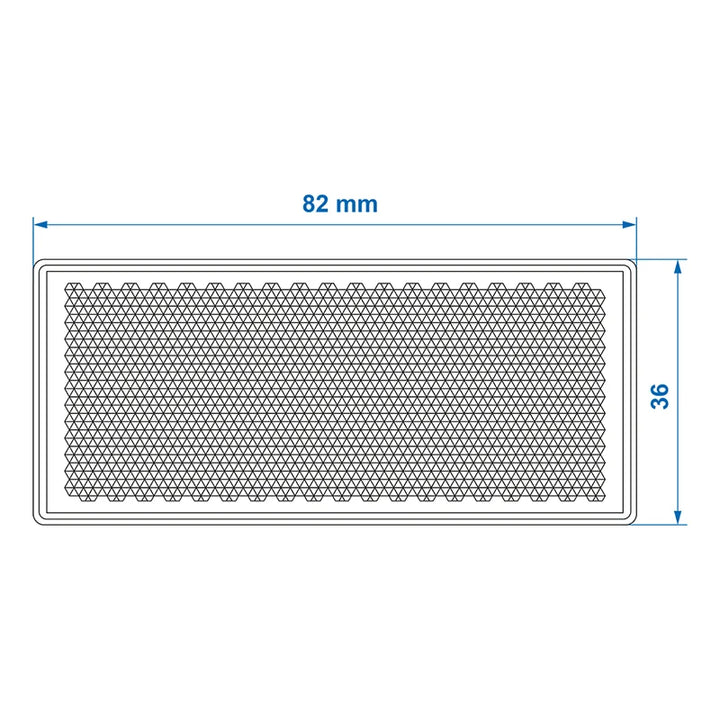 ProPlus Reflector wit 82x36mm zelfklevend