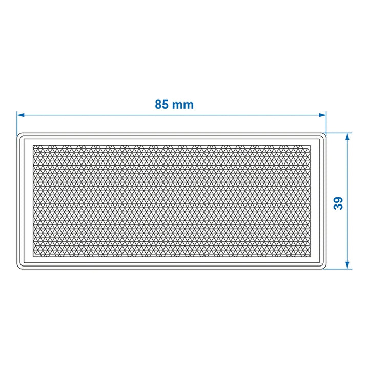 ProPlus Reflector oranje 85x39mm zelfklevend met grondplaat
