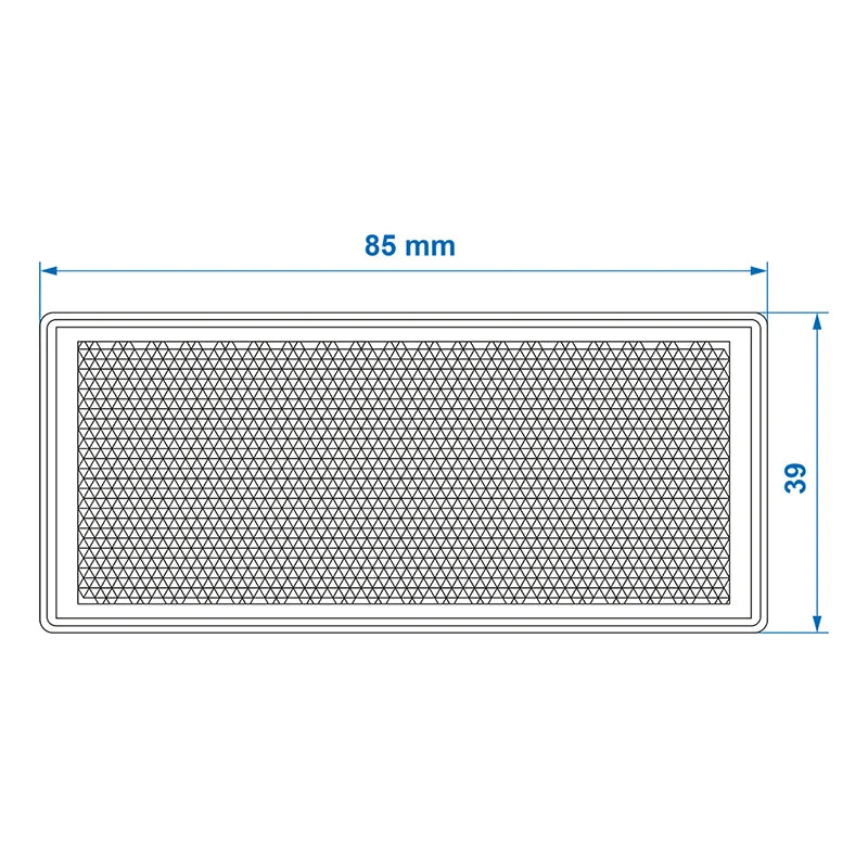 ProPlus Reflector oranje 85x39mm zelfklevend met grondplaat 2st. in blister