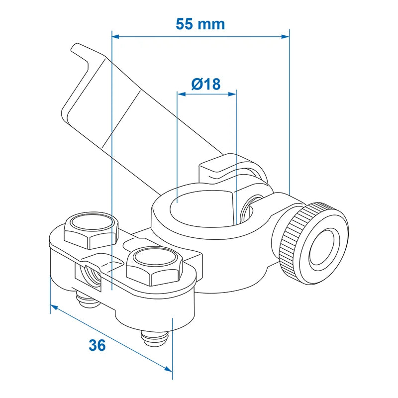 ProPlus Accupoolklemmen set (+) en (-) met snelsluiting rood/zwart