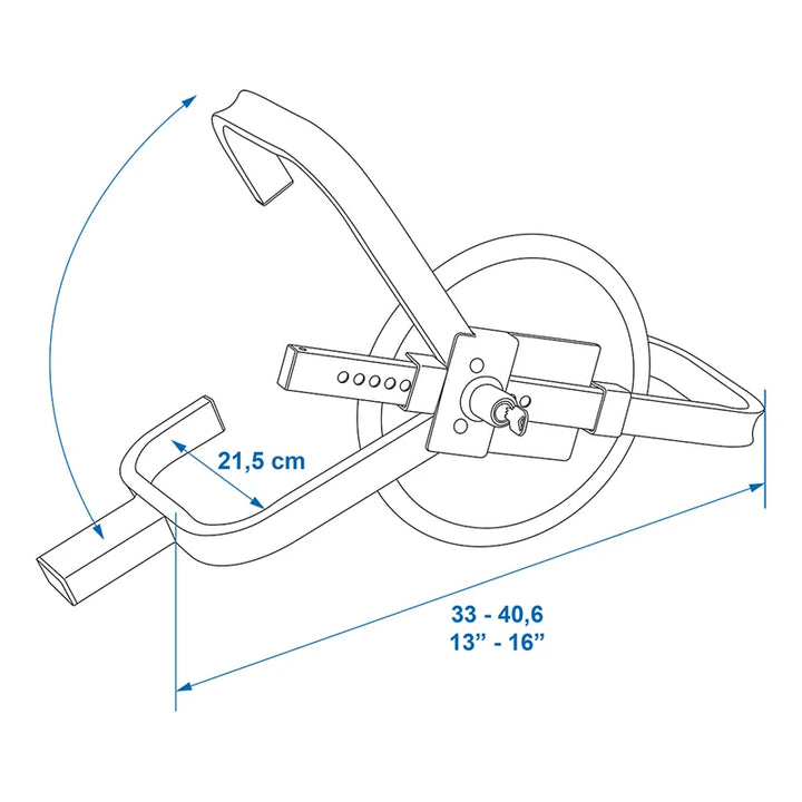 ProPlus Wielklem 13 - 16 inch met stalen schijf