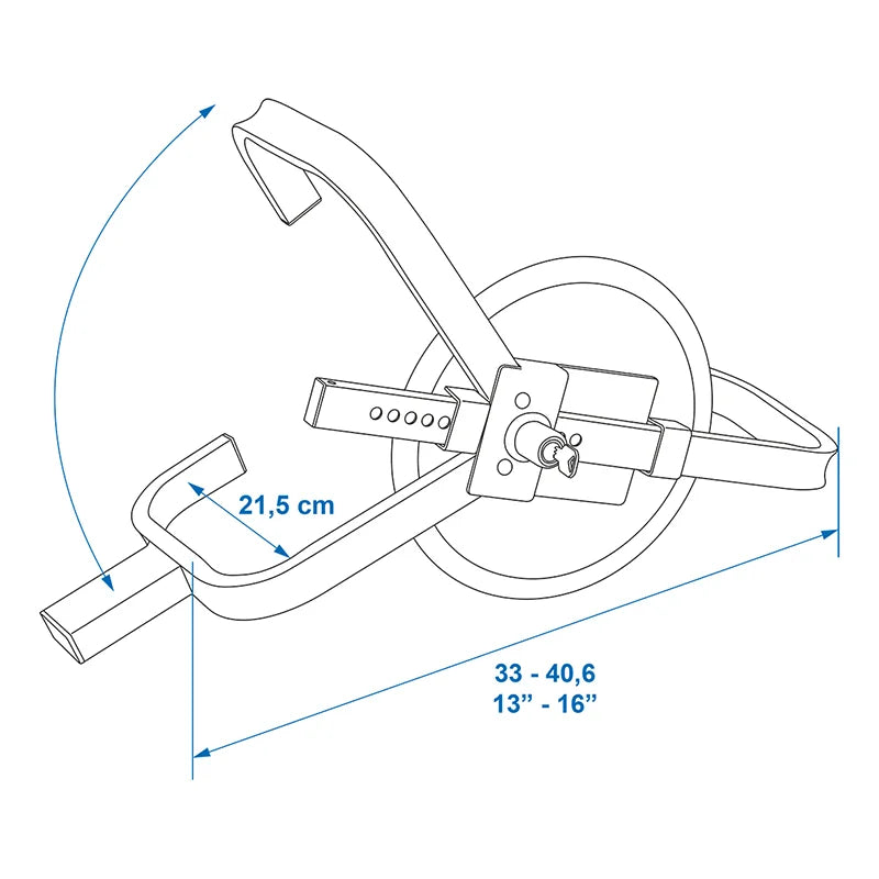 ProPlus Wielklem 13 - 16 inch met stalen schijf