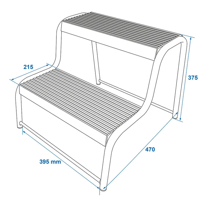 ProPlus Opstapje 2 treden voor caravan/camper