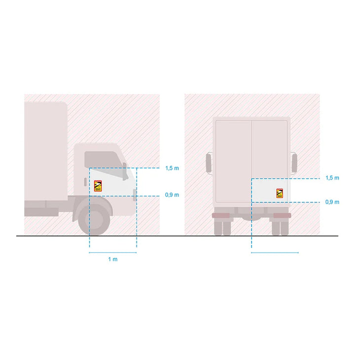 ProPlus Magneetsticker "Attention Angles Morts!" Vrachtwagen
