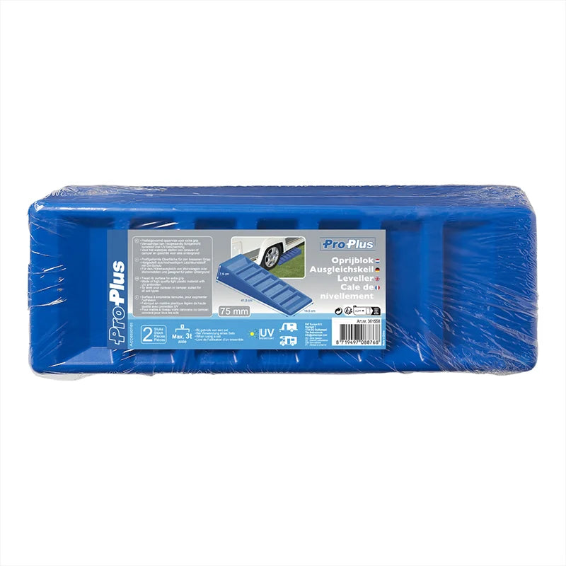 ProPlus Oprijblok 75mm blauw - set van 2 stuks