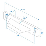 ProPlus Bovenzijde deurvanger wit voor caravan/camper