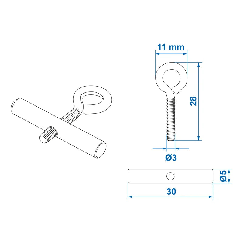 ProPlus Tentrailoog 5-6 mm - set van 2 stuks