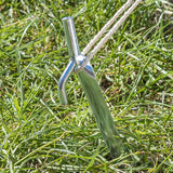 ProPlus Tentharing 25cm metaal met haak 6 stuks in polybag