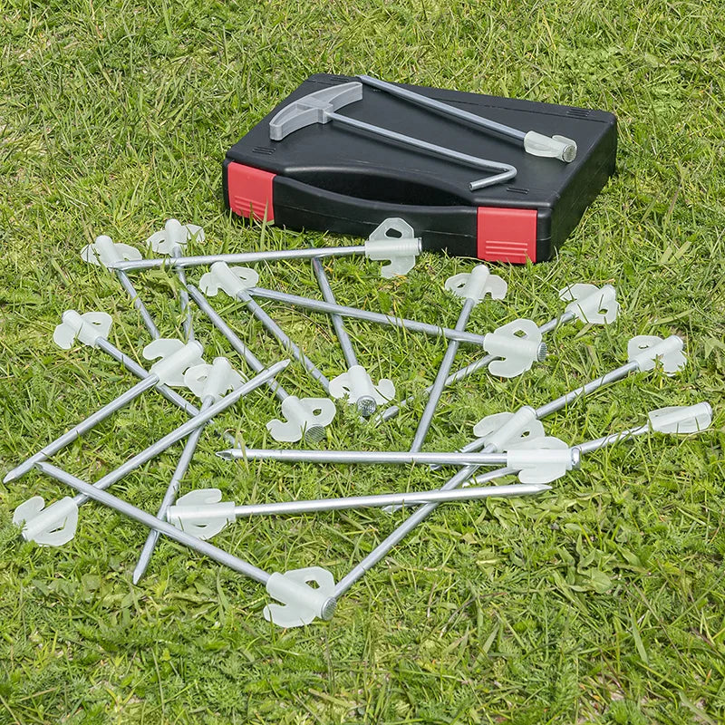 ProPlus Rotspen 20 cm metaal met glow-in-the-dark haak - set van 20 stuks in koffer