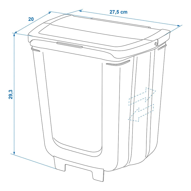 ProPlus Afvalbak 8L opvouwbaar voor caravan/camper