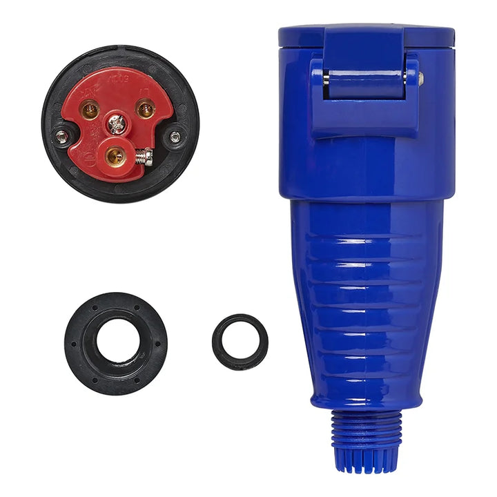ProPlus CEE contrastekker 16A vaste behuizing blauw