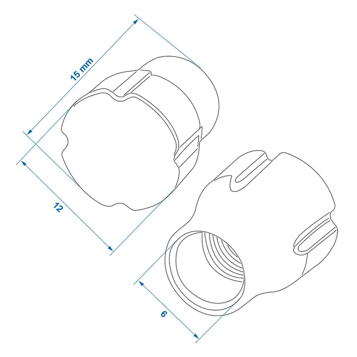 ProPlus Bandenmarkering ventieldopjes - set van 8 stuks