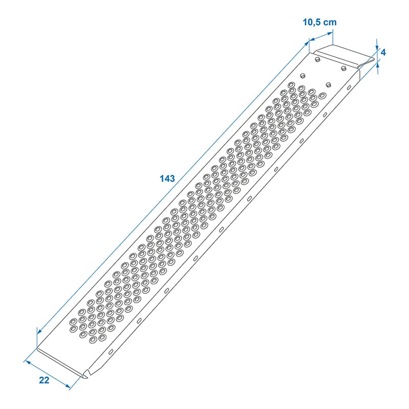 ProPlus Oprijplaat staal 150x22,5cm 200kg per stuk