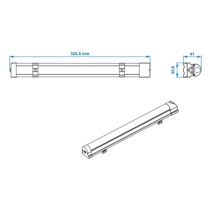 ProPlus Lichtlijn 42-leds 12V 200lm 320x33x33mm