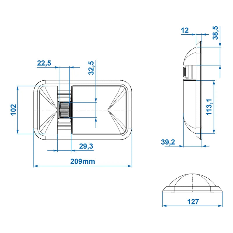 ProPlus Opbouwarmatuur 24-leds 12V 320lm 38x208x127mm