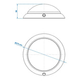 ProPlus Plafonnière / opbouwarmatuur 24-leds 12V 590lm Ø280x85mm