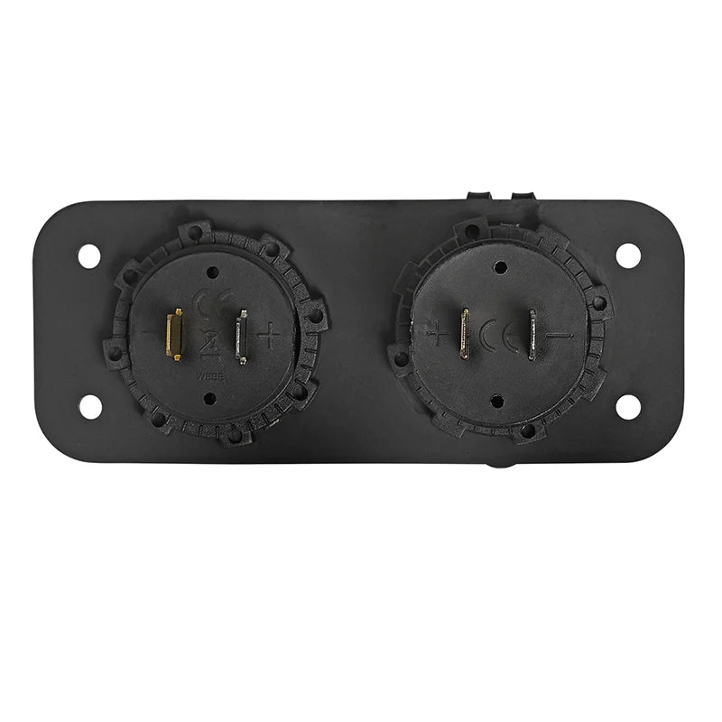 ProPlus Inbouw kit: voltmeter 6-30V + USB poort dubbel type A 2x2100mA