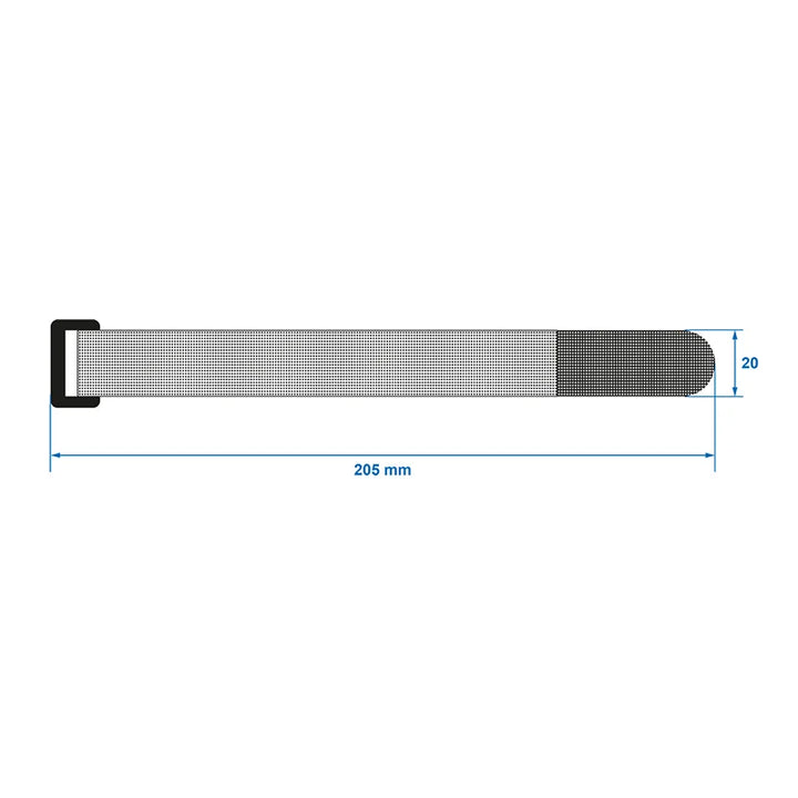 ProPlus Kabelbinders klittenband - set van 8 stuks