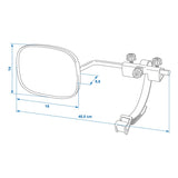 ProPlus Caravanspiegel 410 x 140 x 90 mm