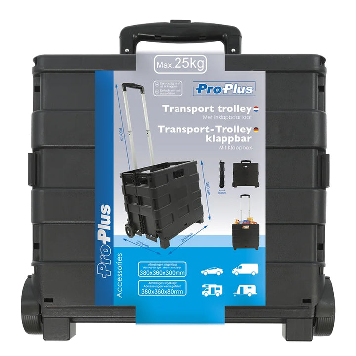 ProPlus Transport Trolley met Inklapbare Krat