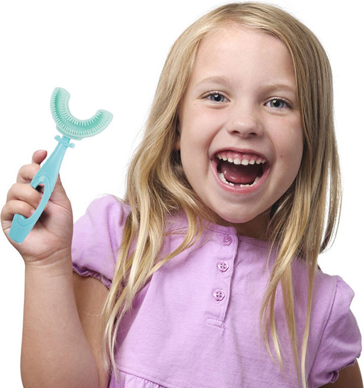 Kindertandenborstel U-Vormig Blauw