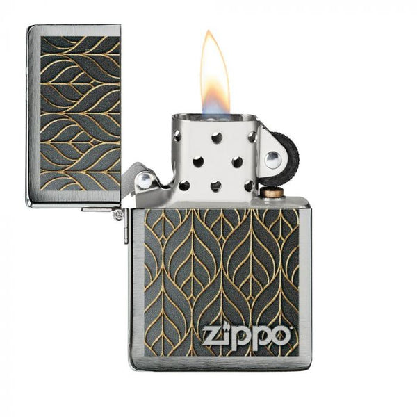 Zippo Gold Leaf Design