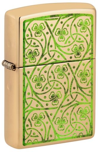 Zippo Designs Clover Leaves Design)