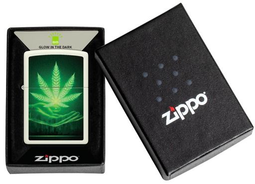 Zippo Designs Cannabis GITD