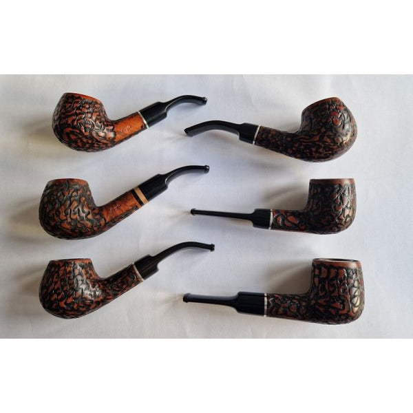 Angelo Pipe Rustik Briar 9mm 6pcs.