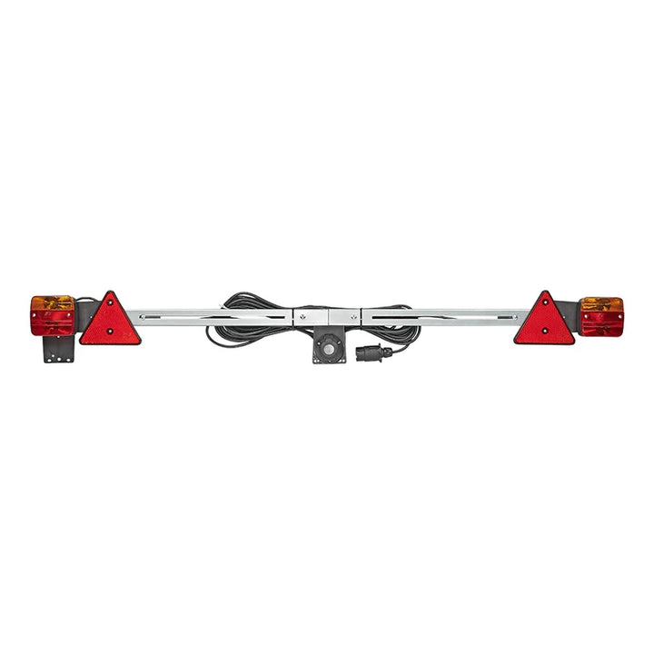 ProPlus Verlichtingsbalk metaal 140-200cm uitschuifbaar + 12M kabel
