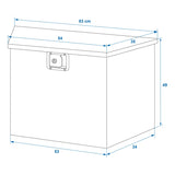 ProPlus Gereedschapskist aluminium voor aanhangwagendissel 830/540 x 360 x H490 mm