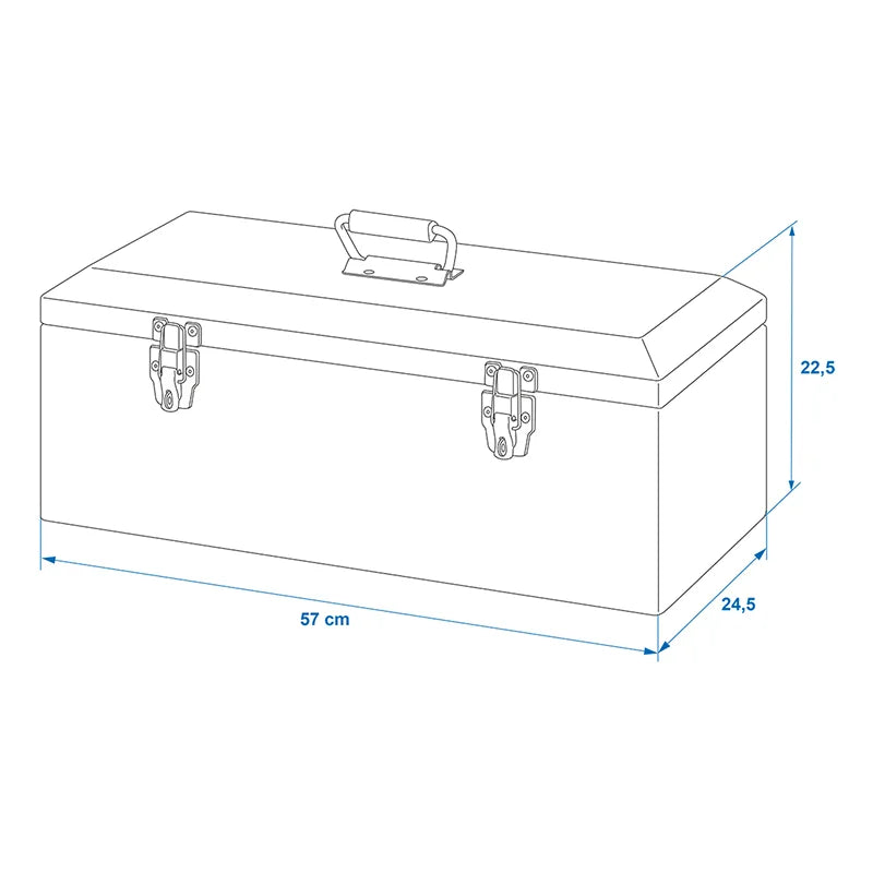 ProPlus Gereedschapskist aluminium 570 x 245 x 220 mm